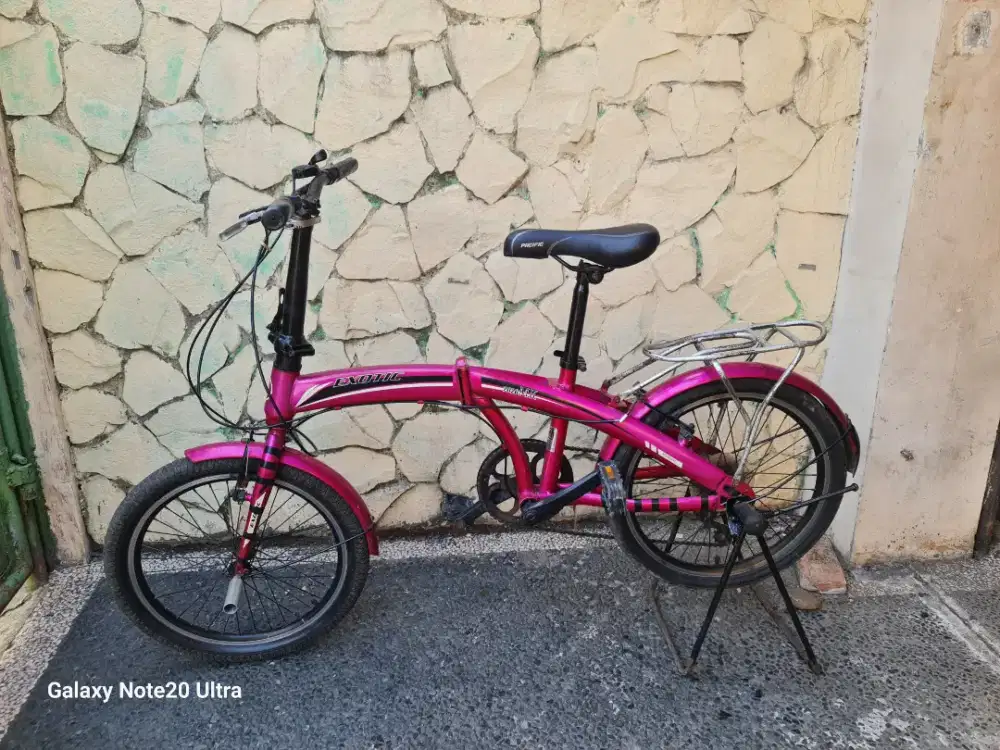 Jual butuh sepeda lipat exotic UK 20 gigi 6 speed minus kabel giginya
