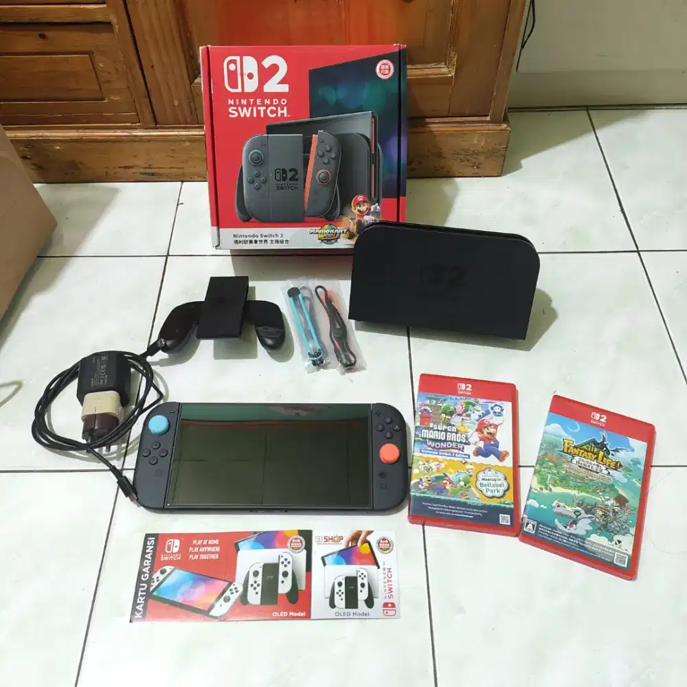 Nintendo Switch 2 Bundle 5 Game Fullset Mulus