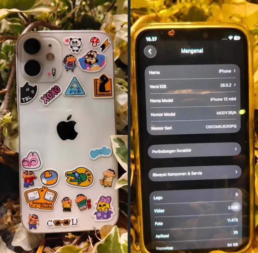 Iphone 12 mini 64Gb Inter Warna putih