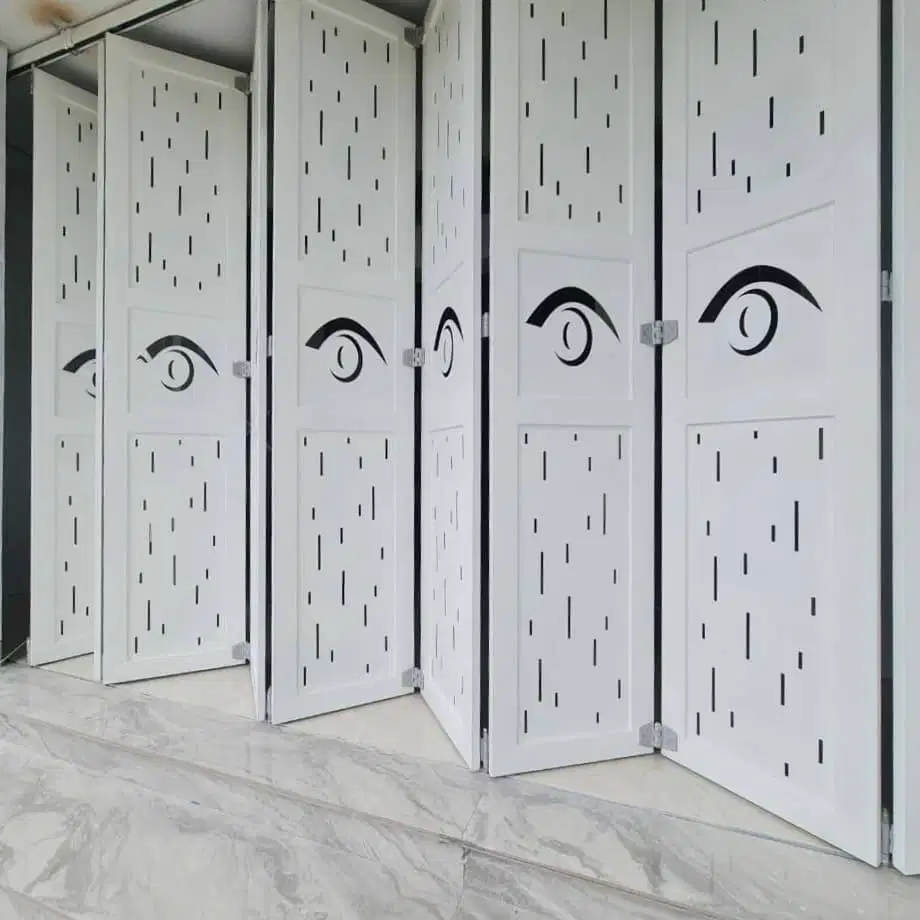 pintu garasi lipat laser cuting