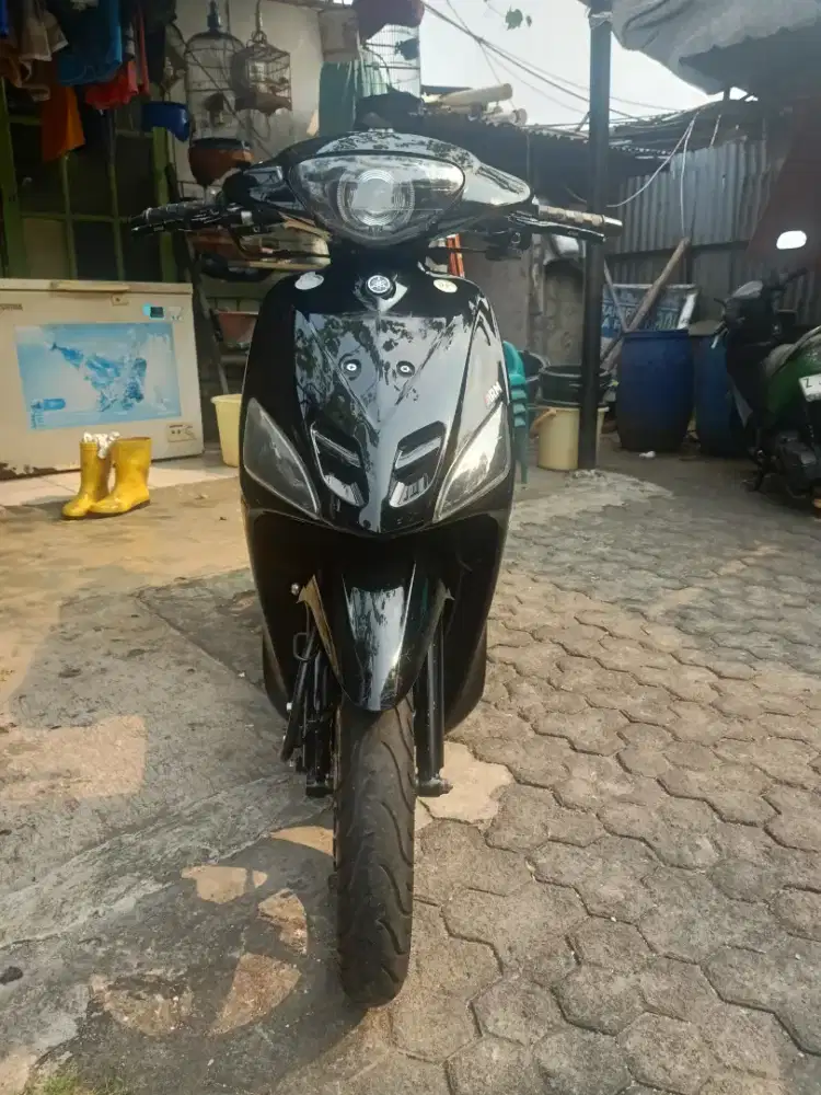Mio Sporty 2008 hitam polos full Black.. ory,kelistrikan normal.