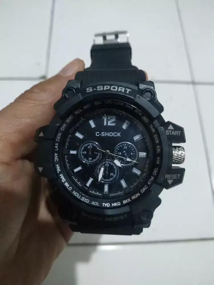 Jam tangan Analog ukuran besar model gshock bikin ganteng wateproof