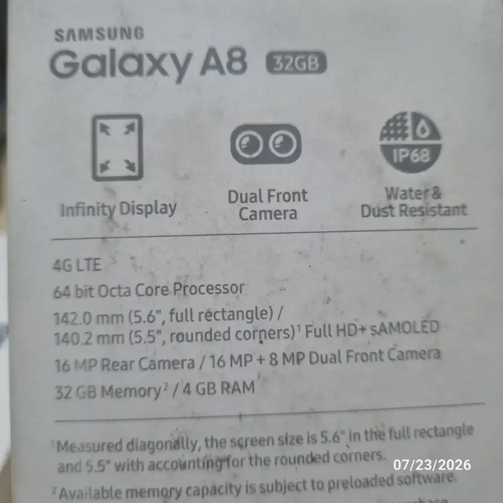 Samsung a8 2018 bekas