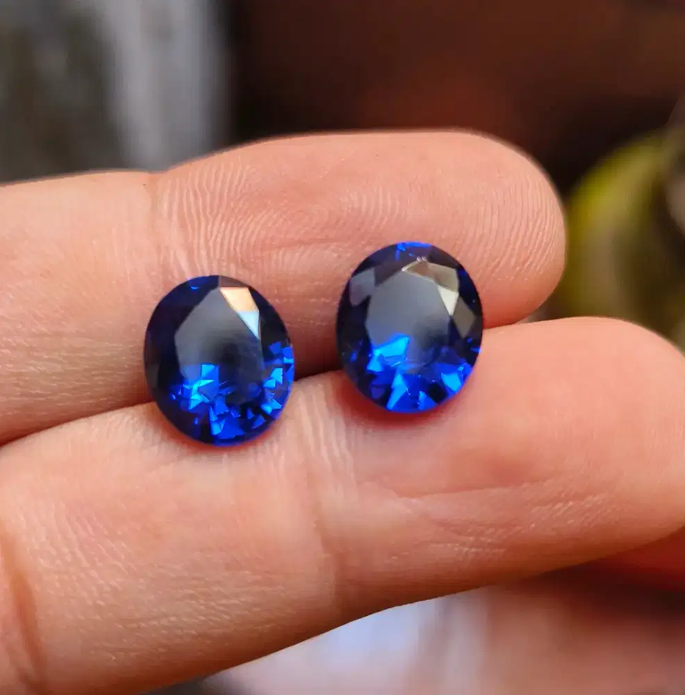 Sintetis king safir (tiruan blue safir)