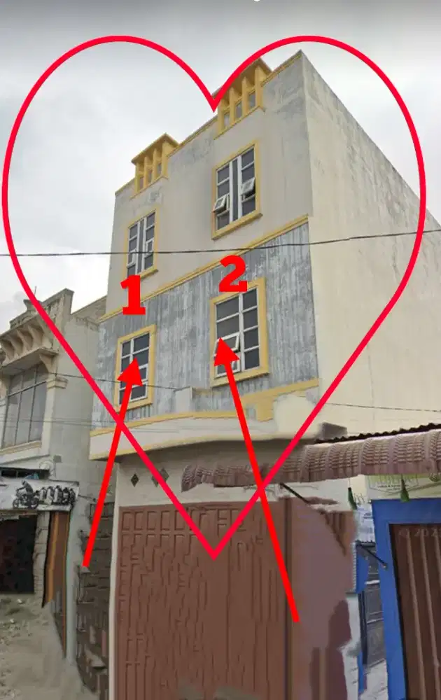 Saya jual ya Rumah Jl.Rakyat (area Jl.Pasar 3, area Jl.Pelita)