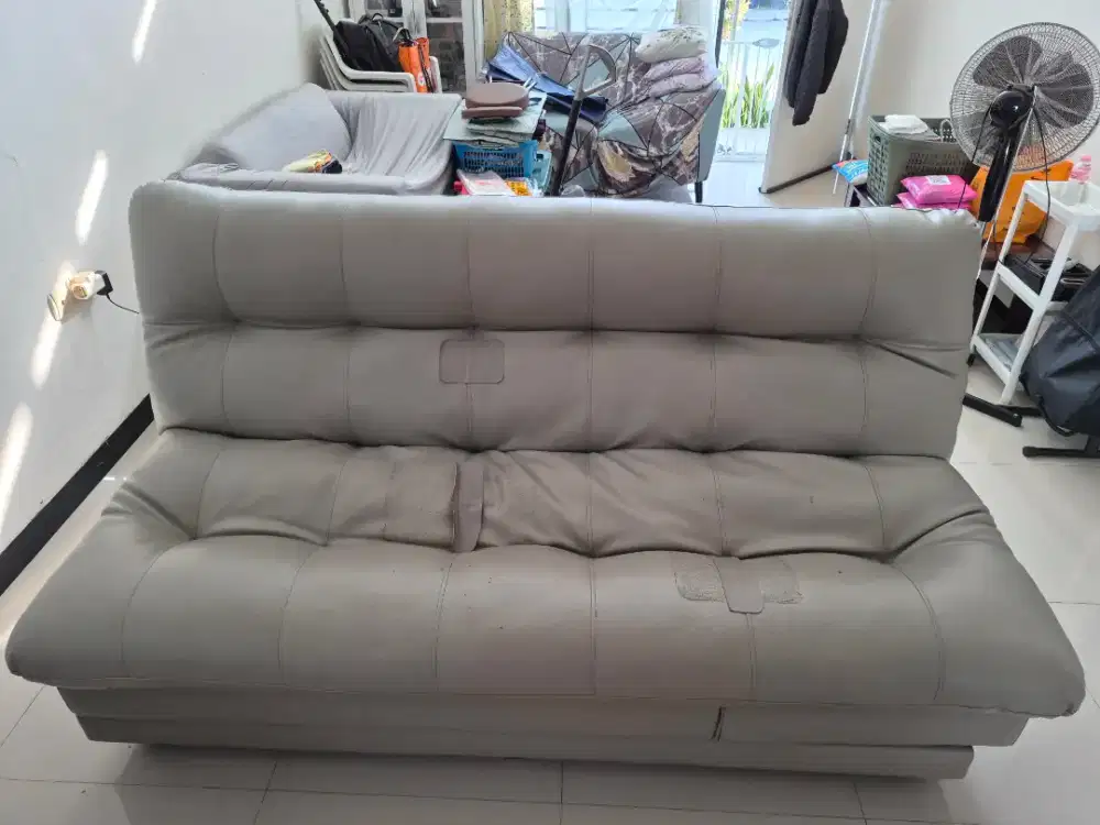 Sofa Bed Kulit 180x130