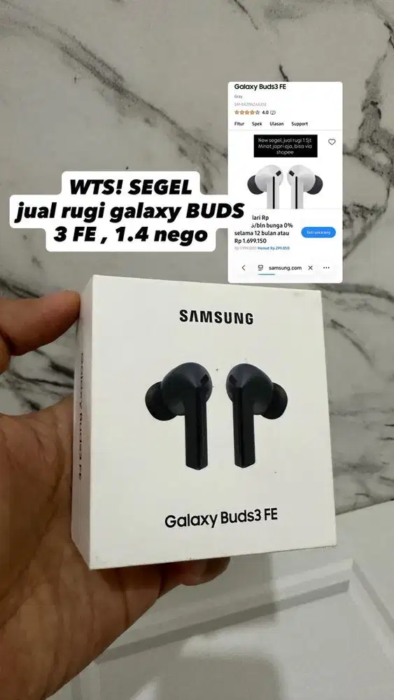 WTS SEGEL! Samsung galaxy BUDS3 FE