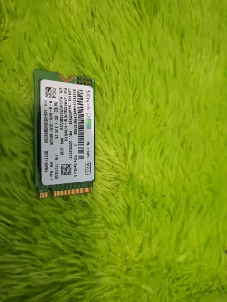 Bismillah di jual ssd nvme512gb kondisi ok tes ok sentinel 100%/96%