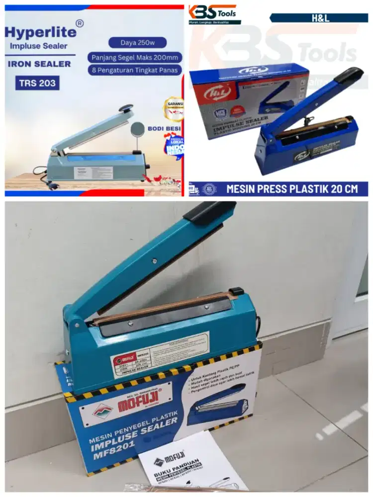 Impulse Sealer Alat Press Makanan Body Plastik 20 30 40 cm MOFUJI HNL