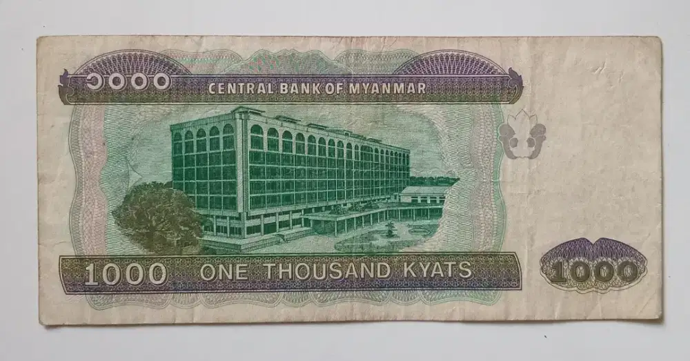 Myanmar 1000 Kyats (Uang Koleksi)