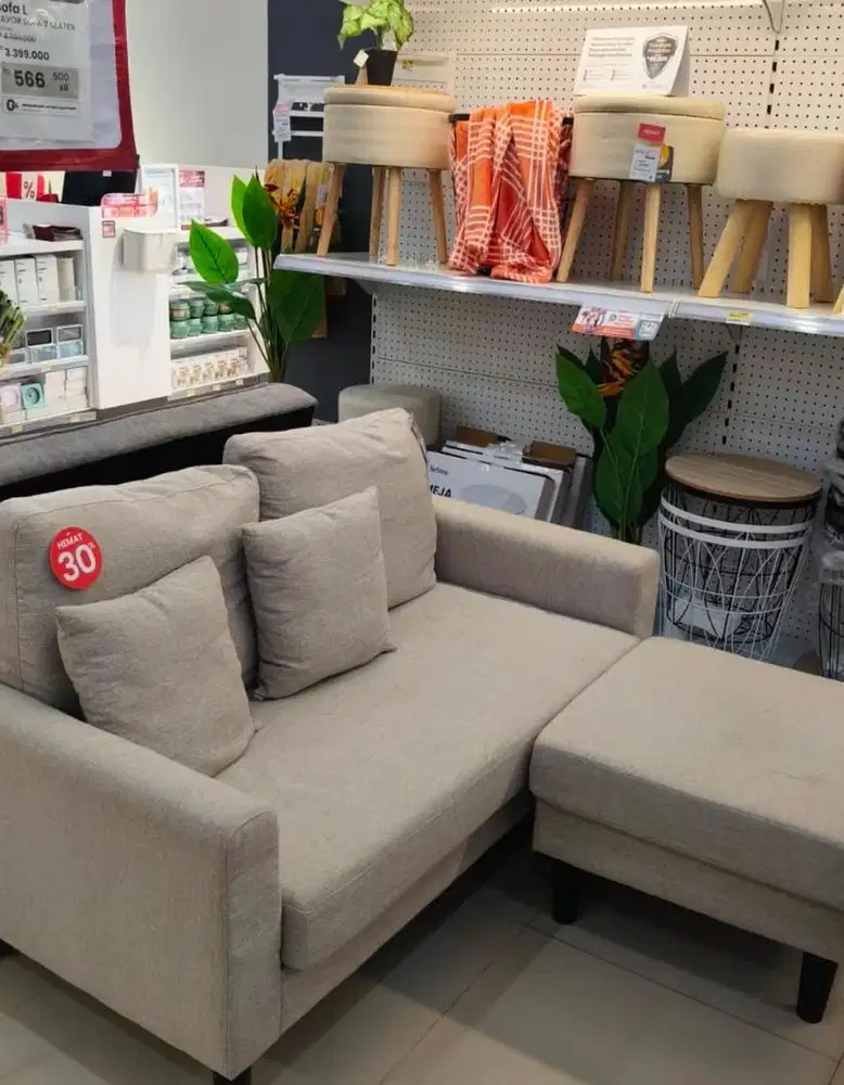 HARGA HEMAT SOFA L MINIMALIS 2S