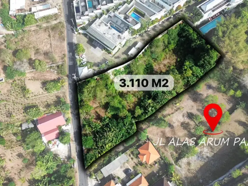 Dijual Tanah Premium Pinggir Jalan di Jl. Melasti II Pandawa – Harga di Bawah Pasar, Zona Pariwisata