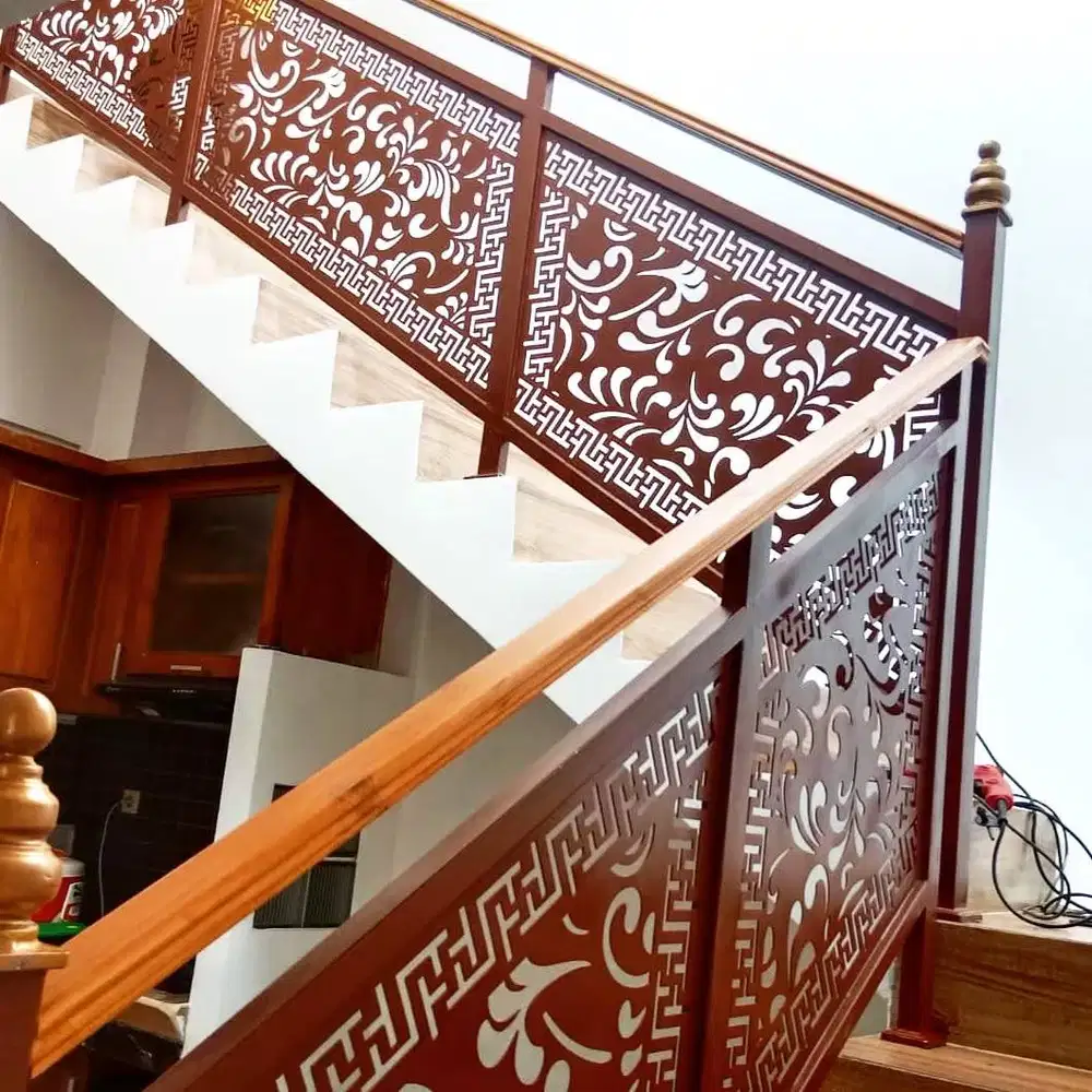 Railling tangga/balkon besi laser cutting