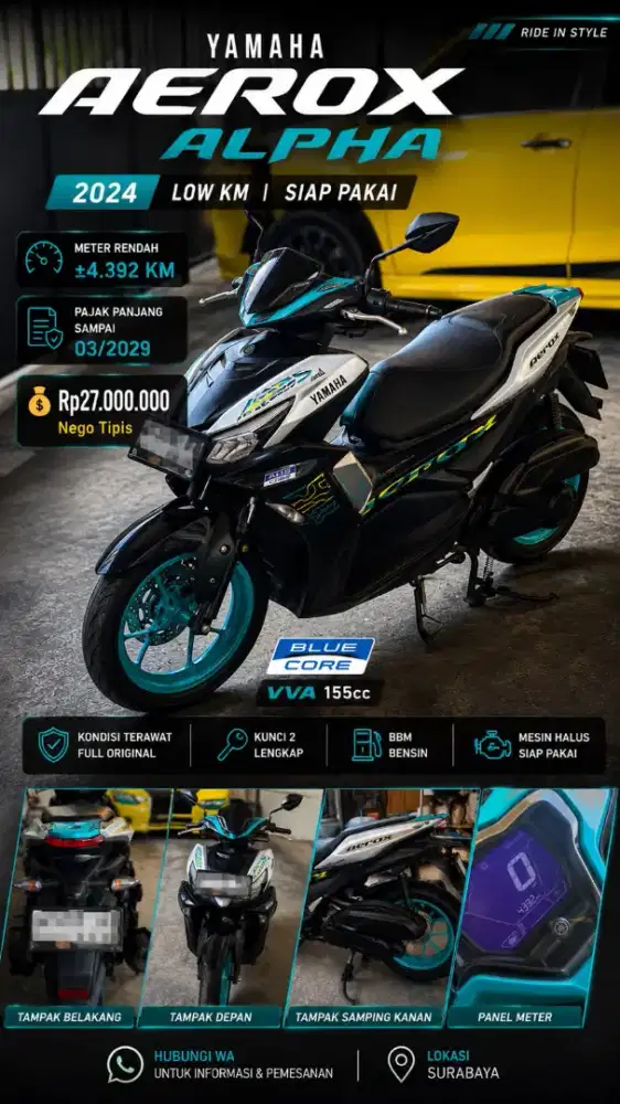 Di jual motor aerox