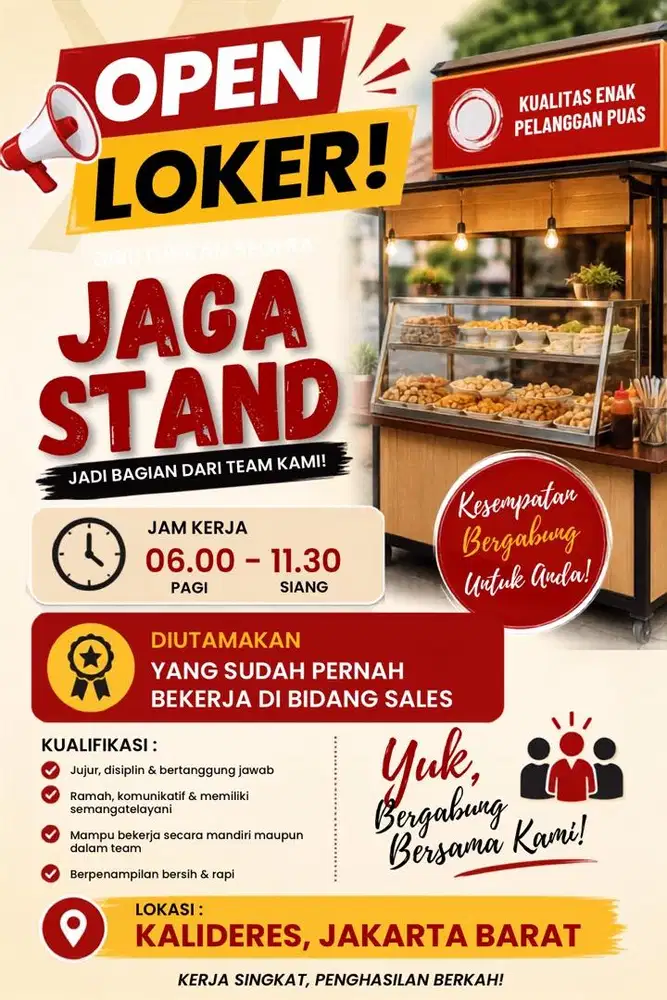 Sales jaga stand