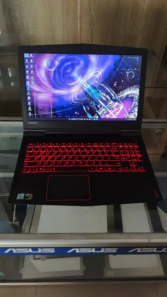 Laptop gaming Lenovo Legion core i7 gen 7 dual VGA Nvidia GTX 1050 4gb