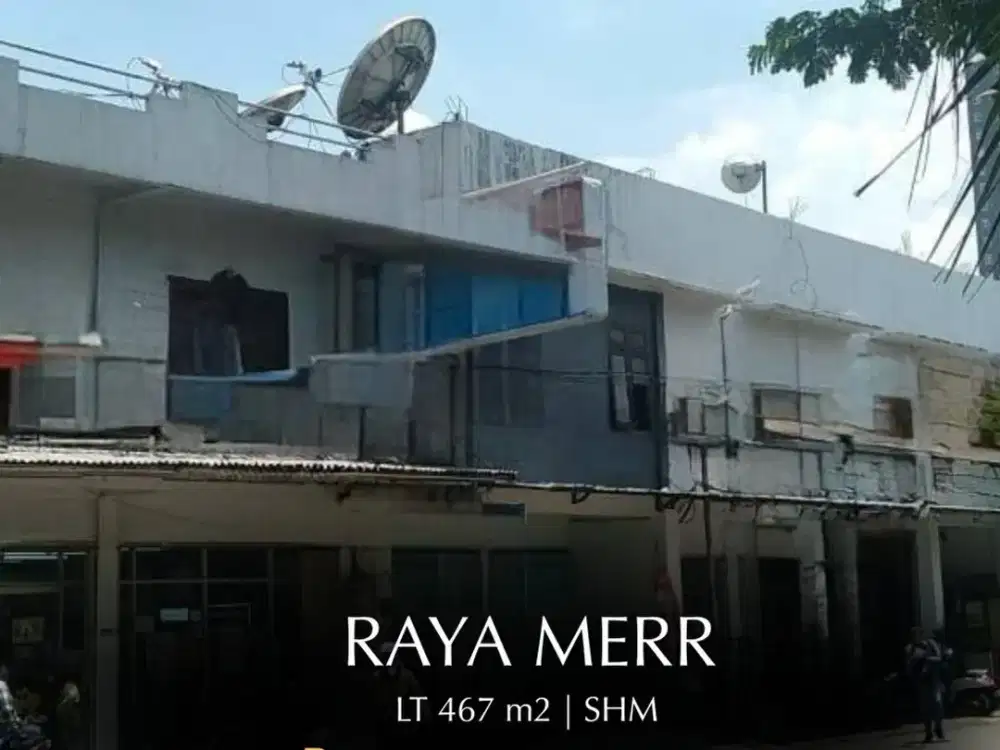 DIJUAL TANAH dan BANGUNAN di RAYA MERR
