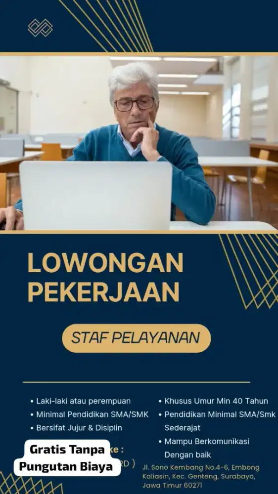 dibutuhkan Karyawan Khusus Pensiunan