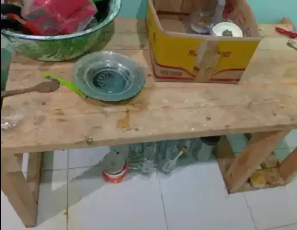 Dijual meja kayu bonus blender offf bonus saja meja kayu baik bagus