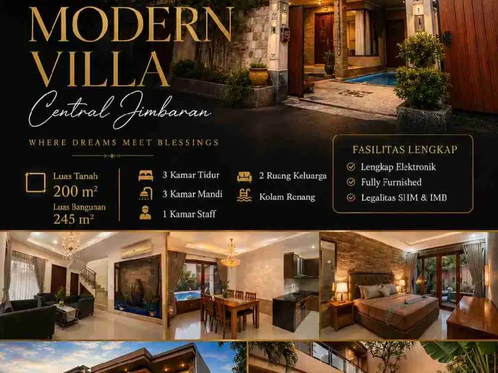Villa Premium dan Elegant Central Jimbaran