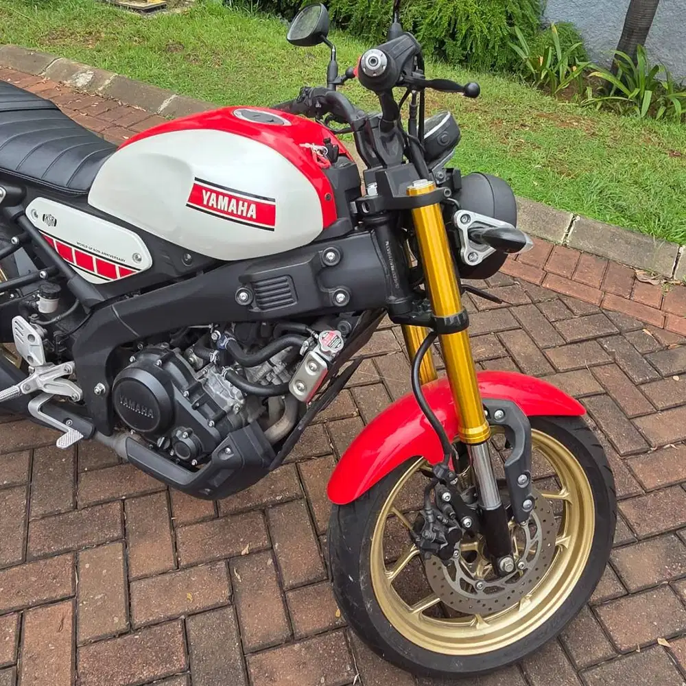 Red White Gold - Yamaha XSR 155 Anniversary 60th Edition