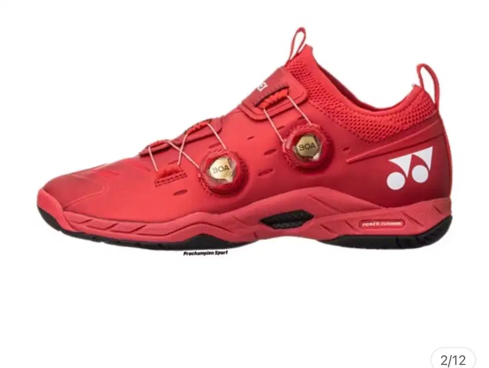 Sepatu Badminton Yonex Infinity 2 Power Cushion With BOA -Metallic Red