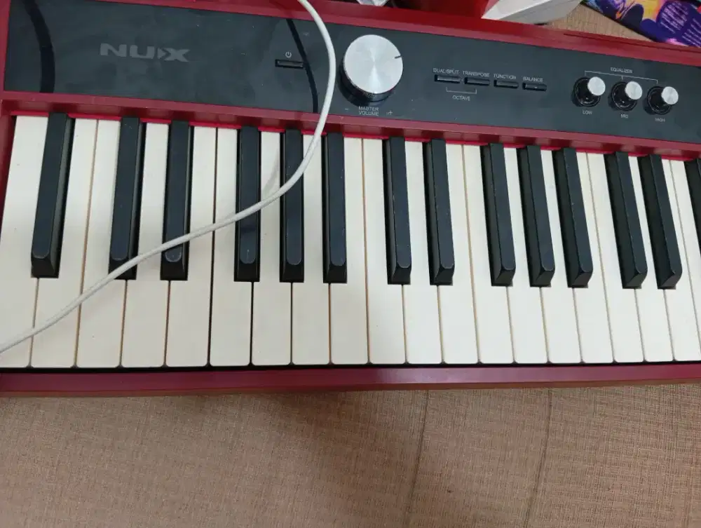 DIJUAL PIANO DIGITAL NUX NPK 20 RED MERAH KEYBOARD DIGITAL NUX NPK20RD