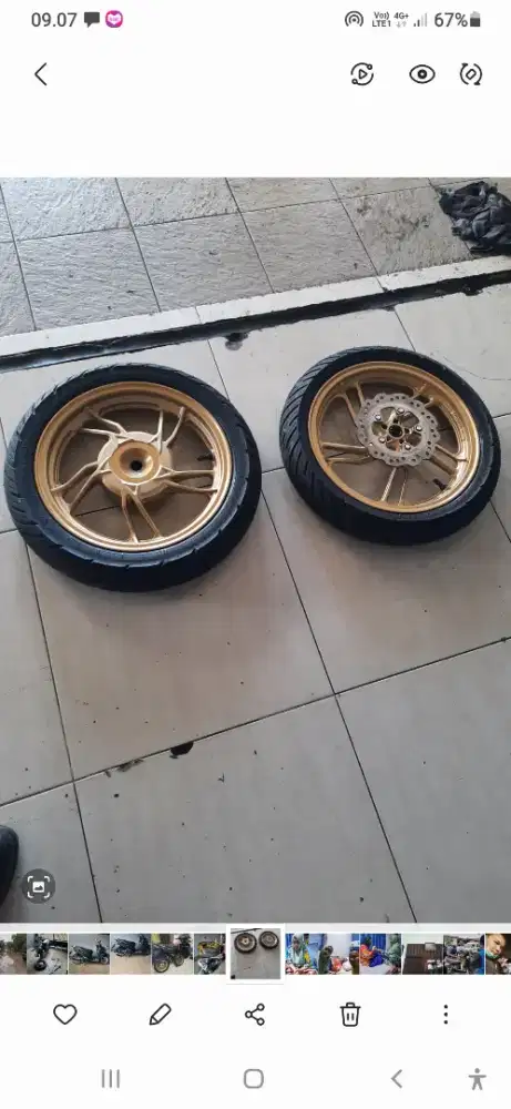 Velg vario  gold 125/ 150
