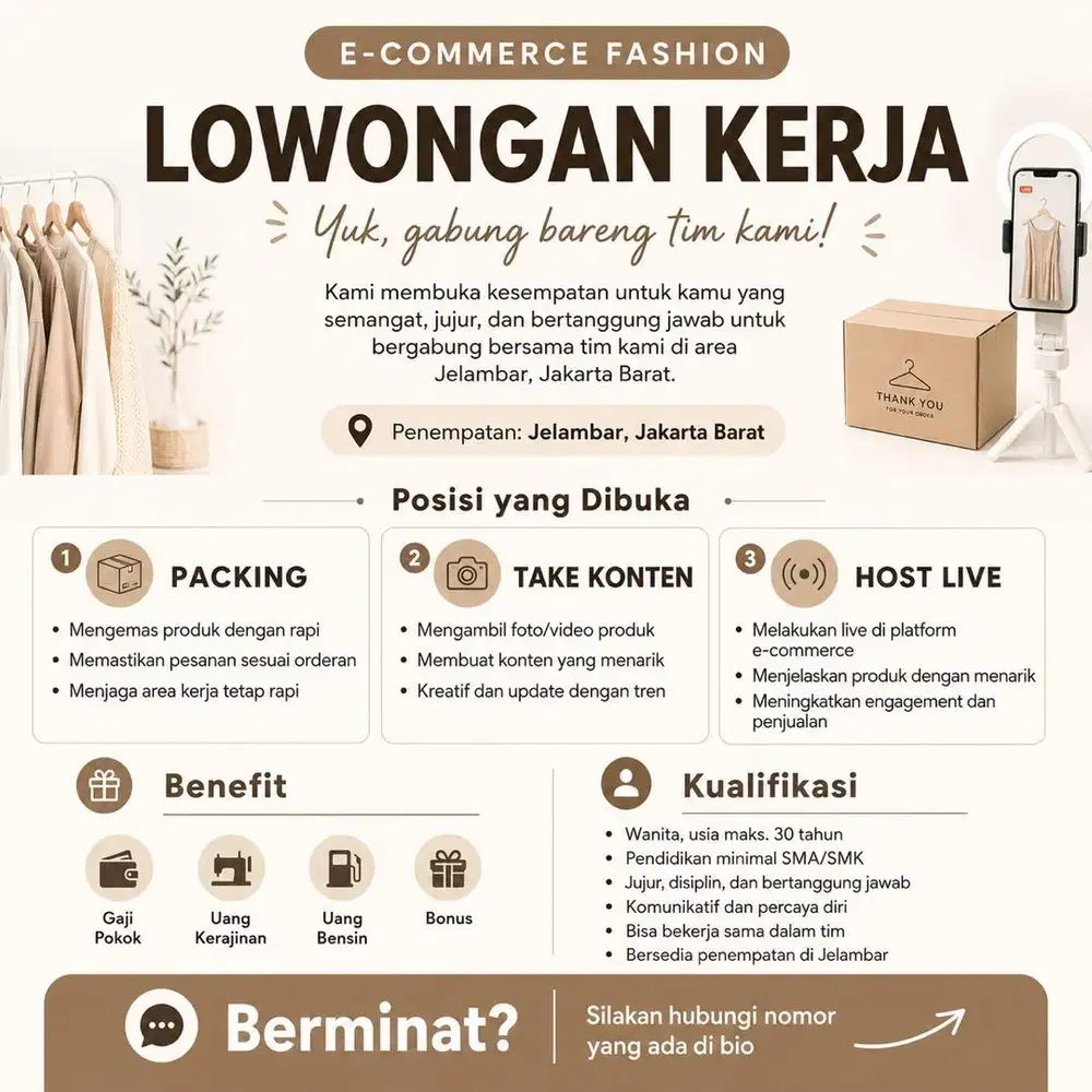 LOKER JELAMBAR EMPANG BAHAGIA