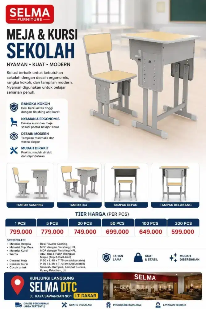 Set Meja Sekolah Selma by Informa