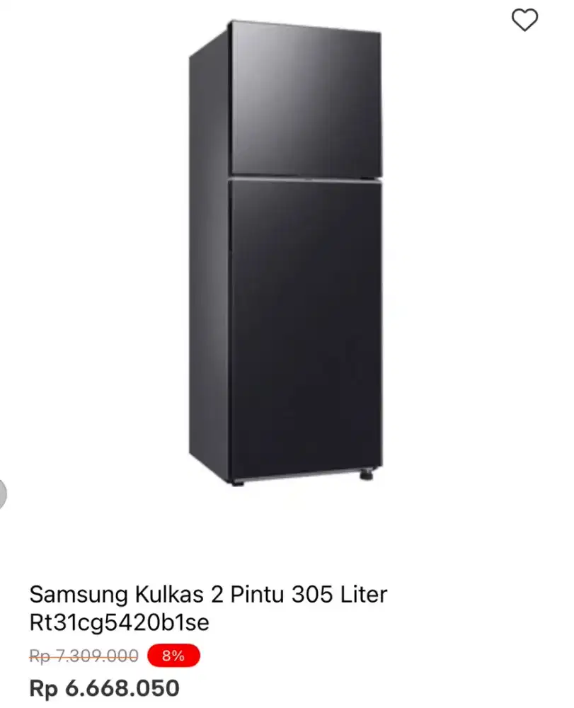 KULKAS SAMSUNG 2 PINTU 305LTR