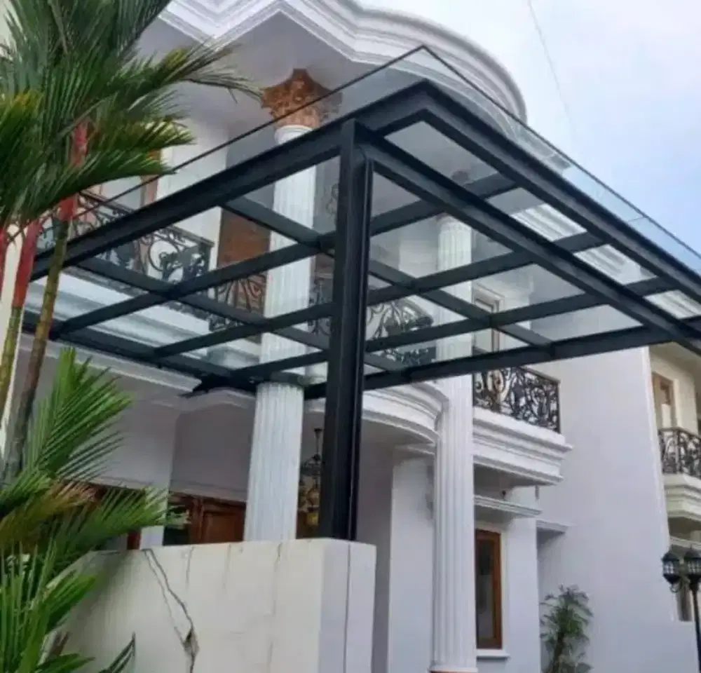 kanopi tranfaran atap Solarplat 3 mili