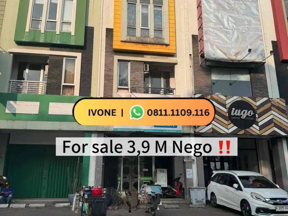 Dijual Ruko Flourite Gading Serpong 3,9 M Nego sampai Deal 3 lantai