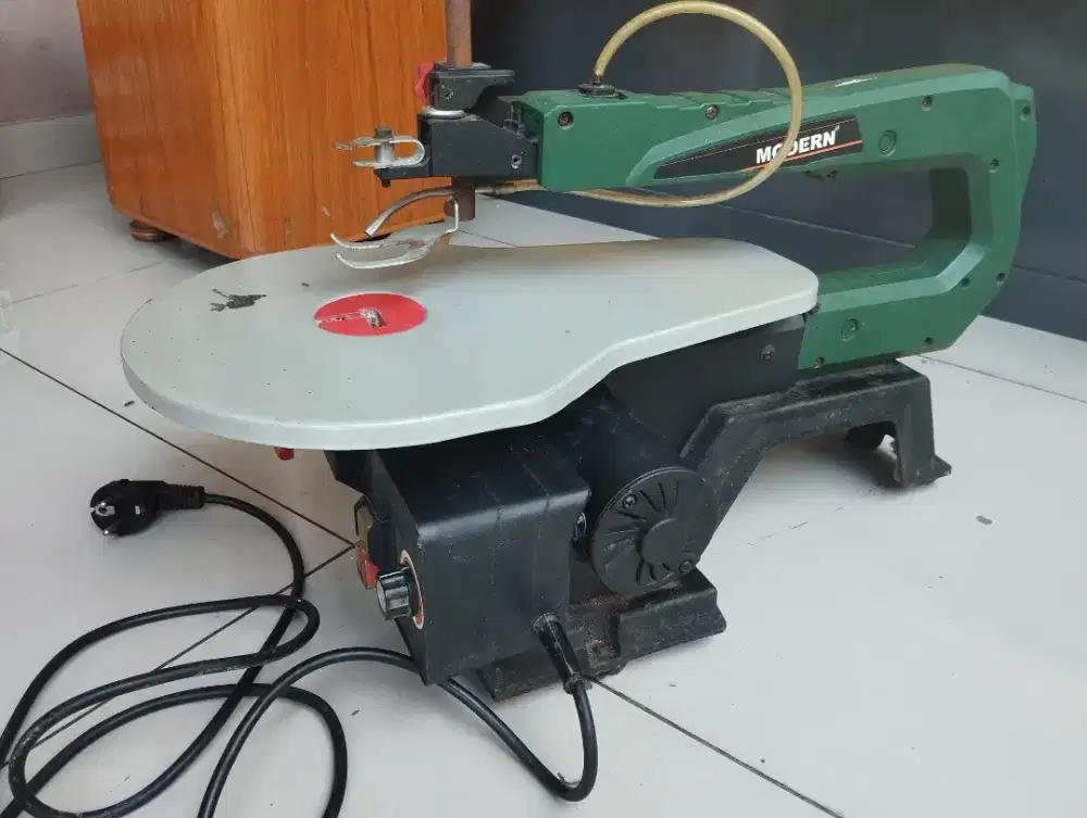 Gergaji Ukir Listrik Modern Scroll Saw Kondisi Bagus
