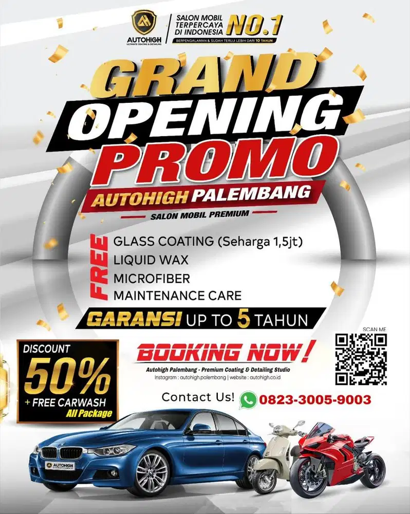 GRAND OPENING PROMO AUTOHIGH PALEMBANG