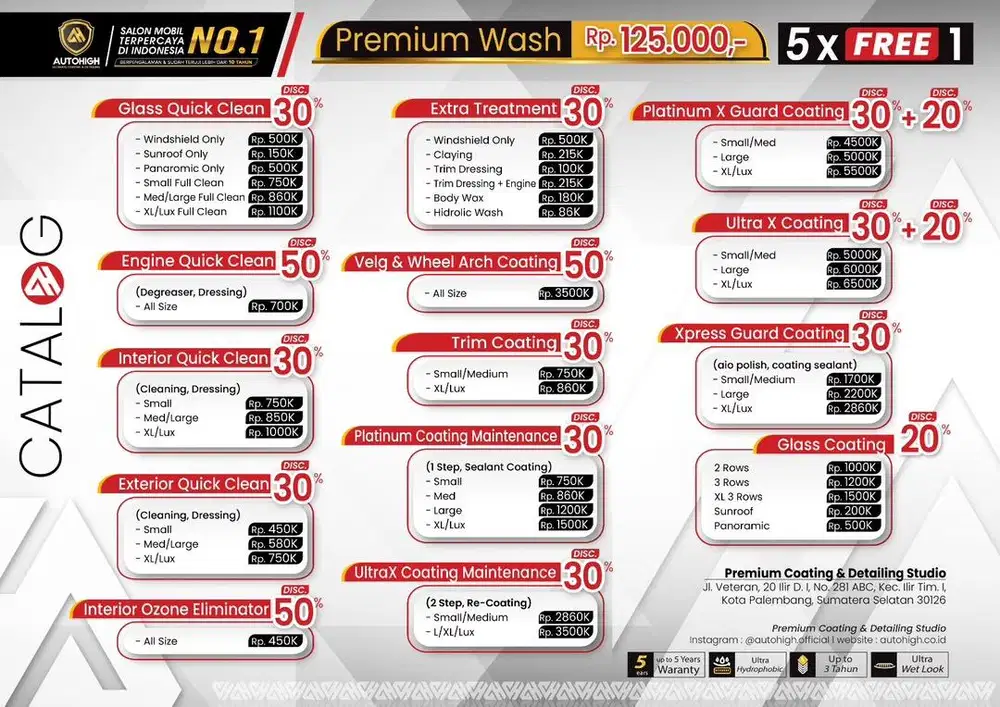 GRAND OPENING PROMO AUTOHIGH PALEMBANG