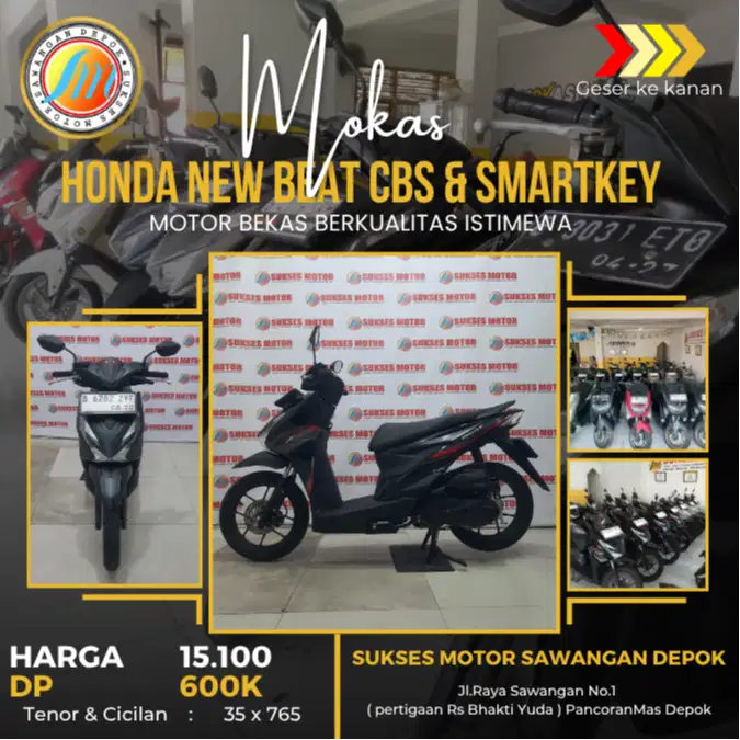 PROMO NEW BEAT CBS 2025 DAN DELUXE KEYLES TH 2026 DP CICILAN RINGAN