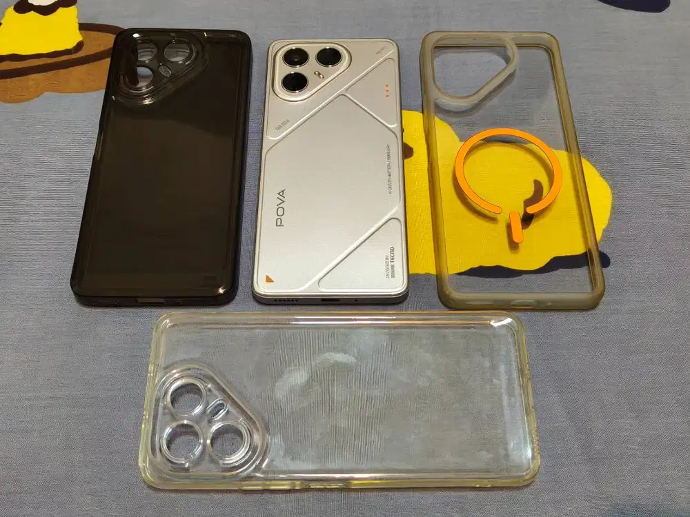 Tecno Pova 7 5G Silver 256/8GB Fullset Second Like New + Bonus Gan