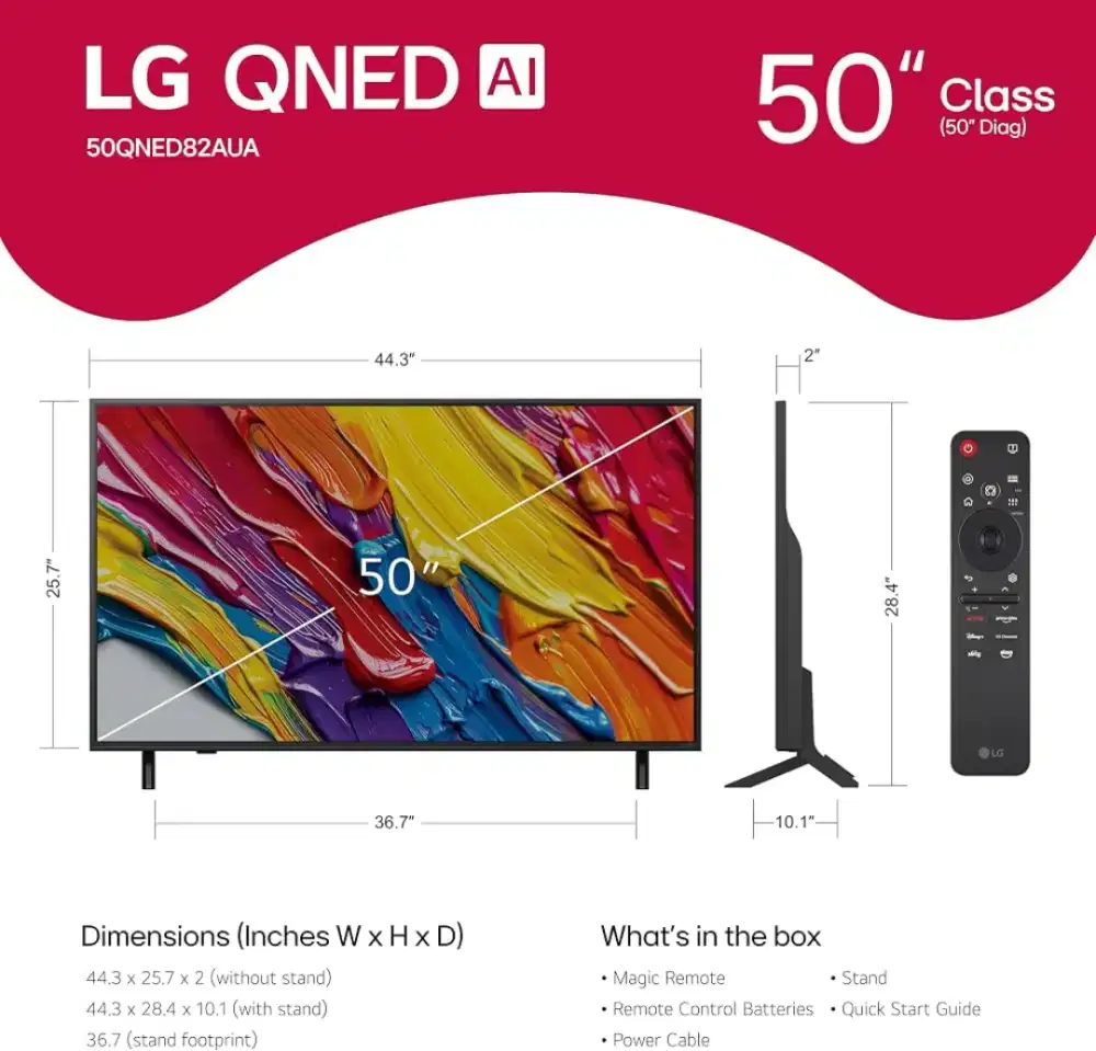 TV LG 50 inch QNED82A like new