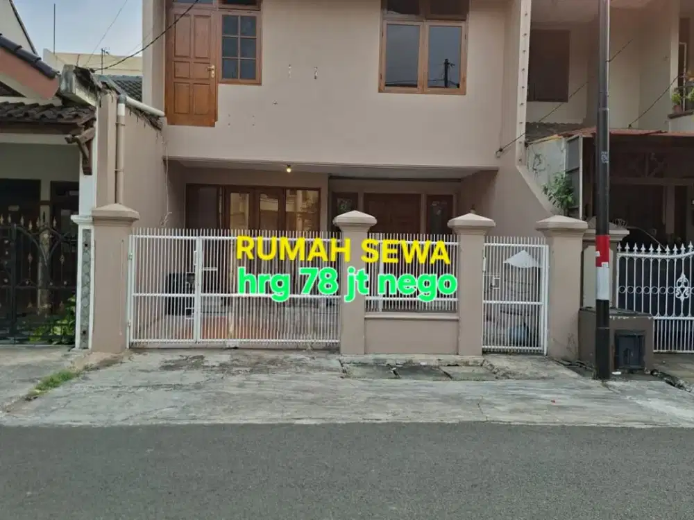 RUMAH SEWA DLM KOMPLEK PONDOK KELAPA JAKARTA TIMUR