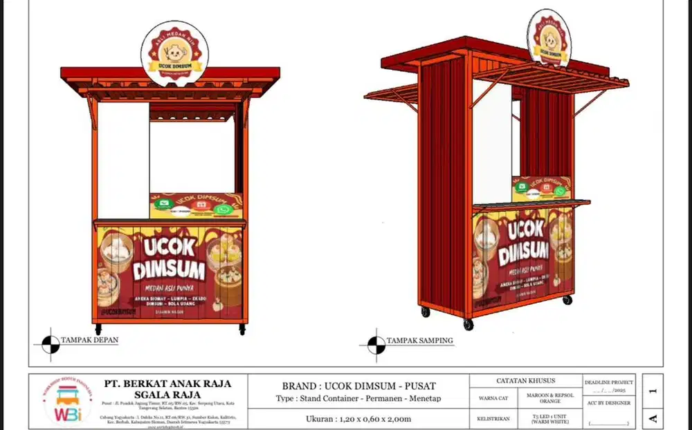 Booth Container Jualan