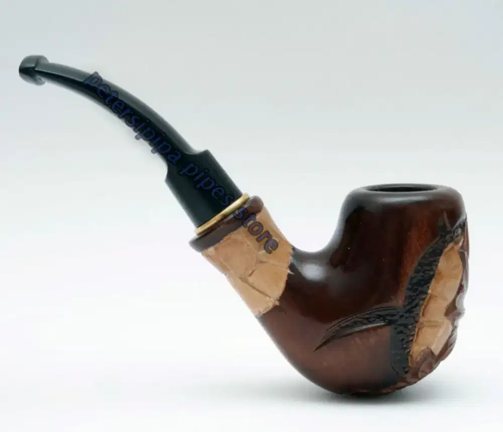 Pipa Cangklong Kayu Handmade Ukiran Naga