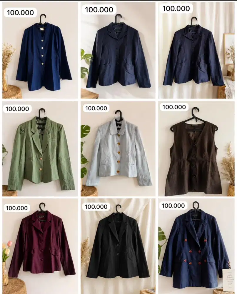 PRELOVED Blazzer, Dress, Atasan, Celana, Jaket