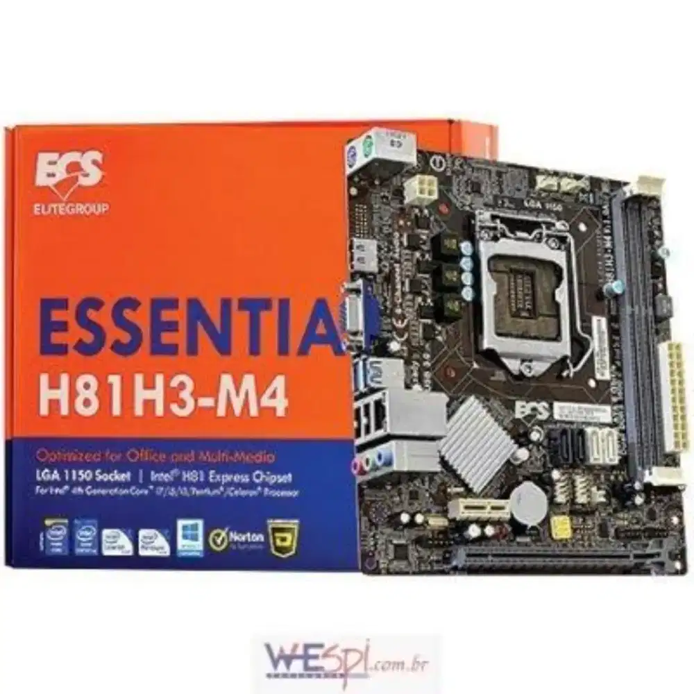 motherboard ESC H81H3-M4 dan hardisk internal 328 GB