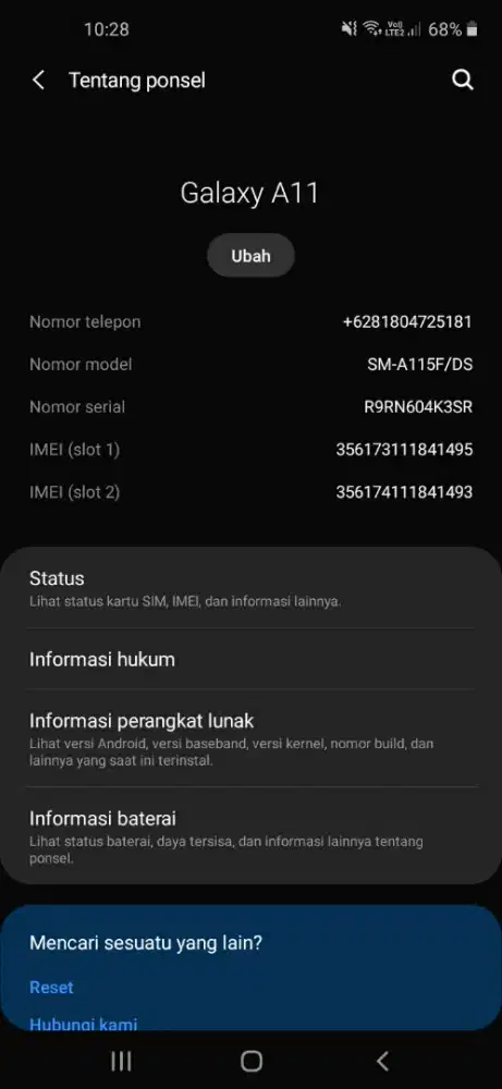 Samsung A11 Ram 3/32