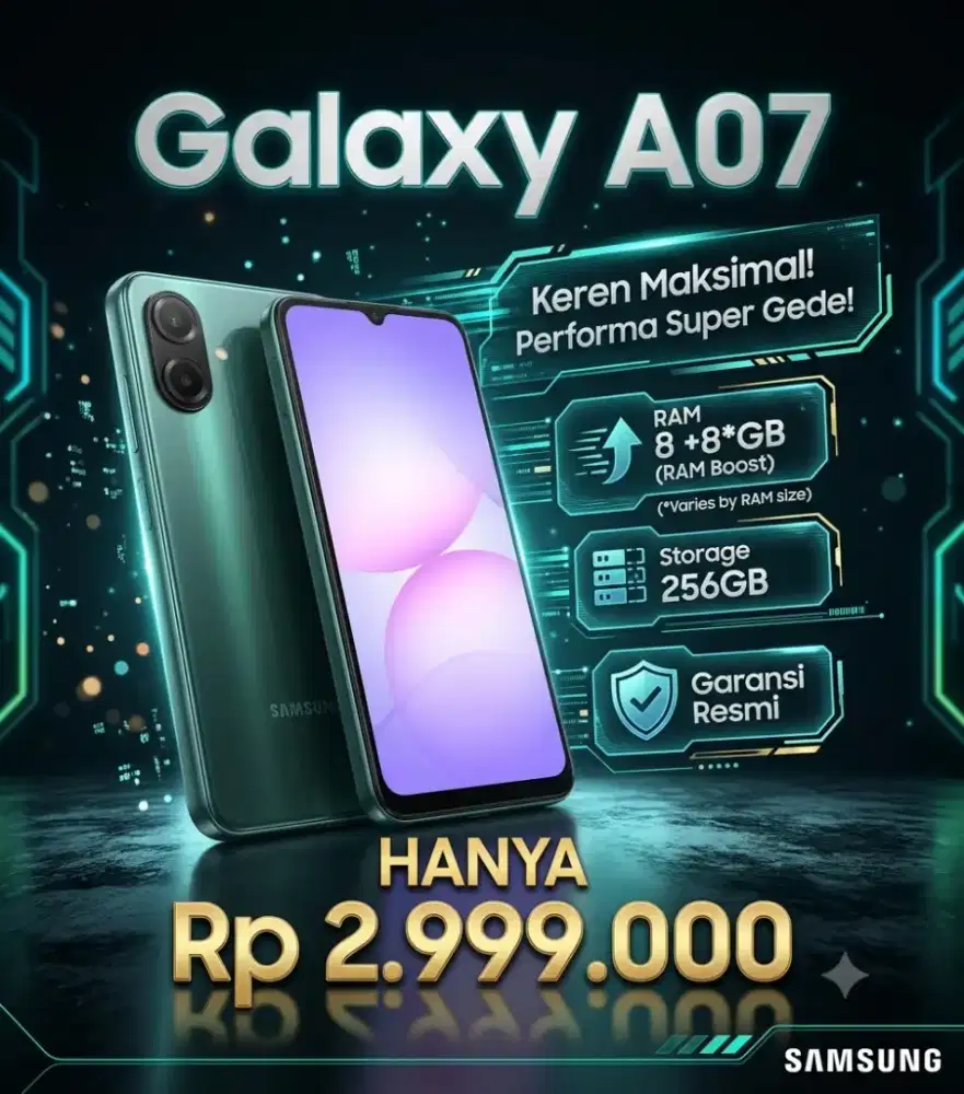 Angkut Samsung Galaxy A07 no ribet pakai Home Credit