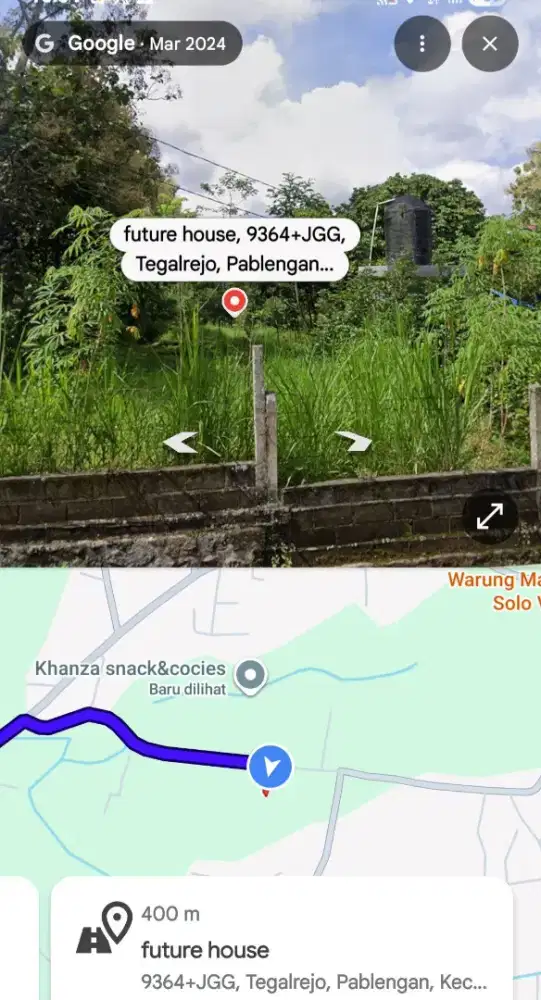 Tanah untuk BANGUNAN/KEBUN BUAH/RESTO/WISATA/PESANTREN/KOPERASI/GUDANG