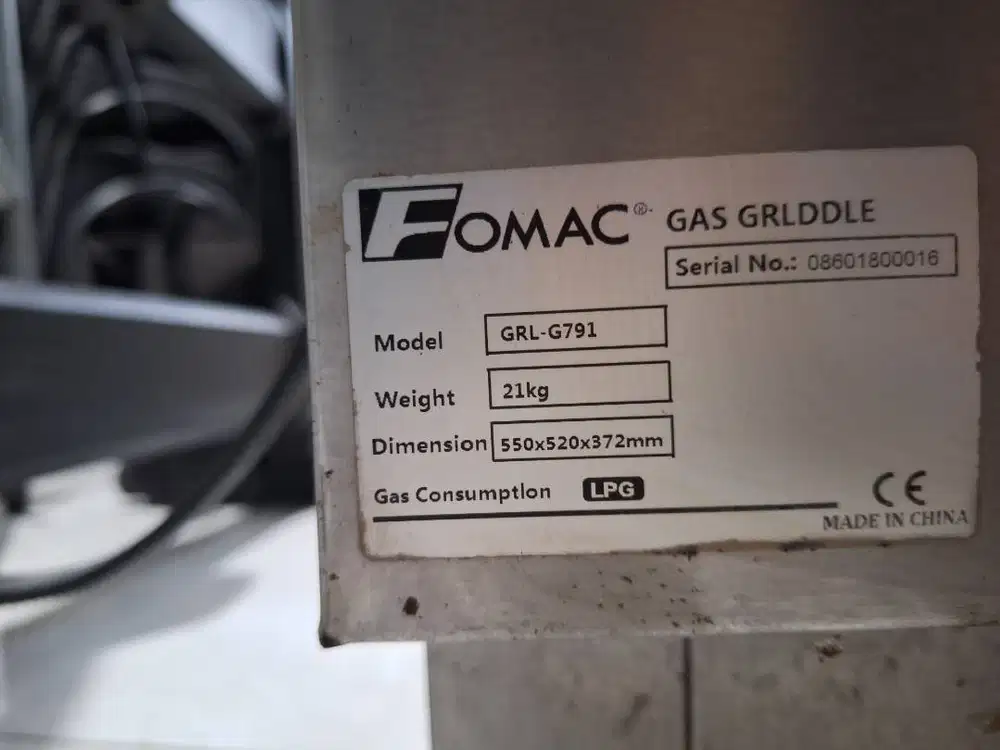 Kompor pemanggang Fomac/Romesia