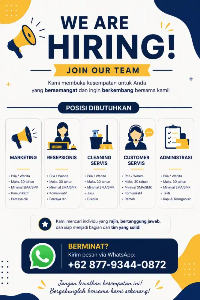 LOWONGAN PEKERJAAN
