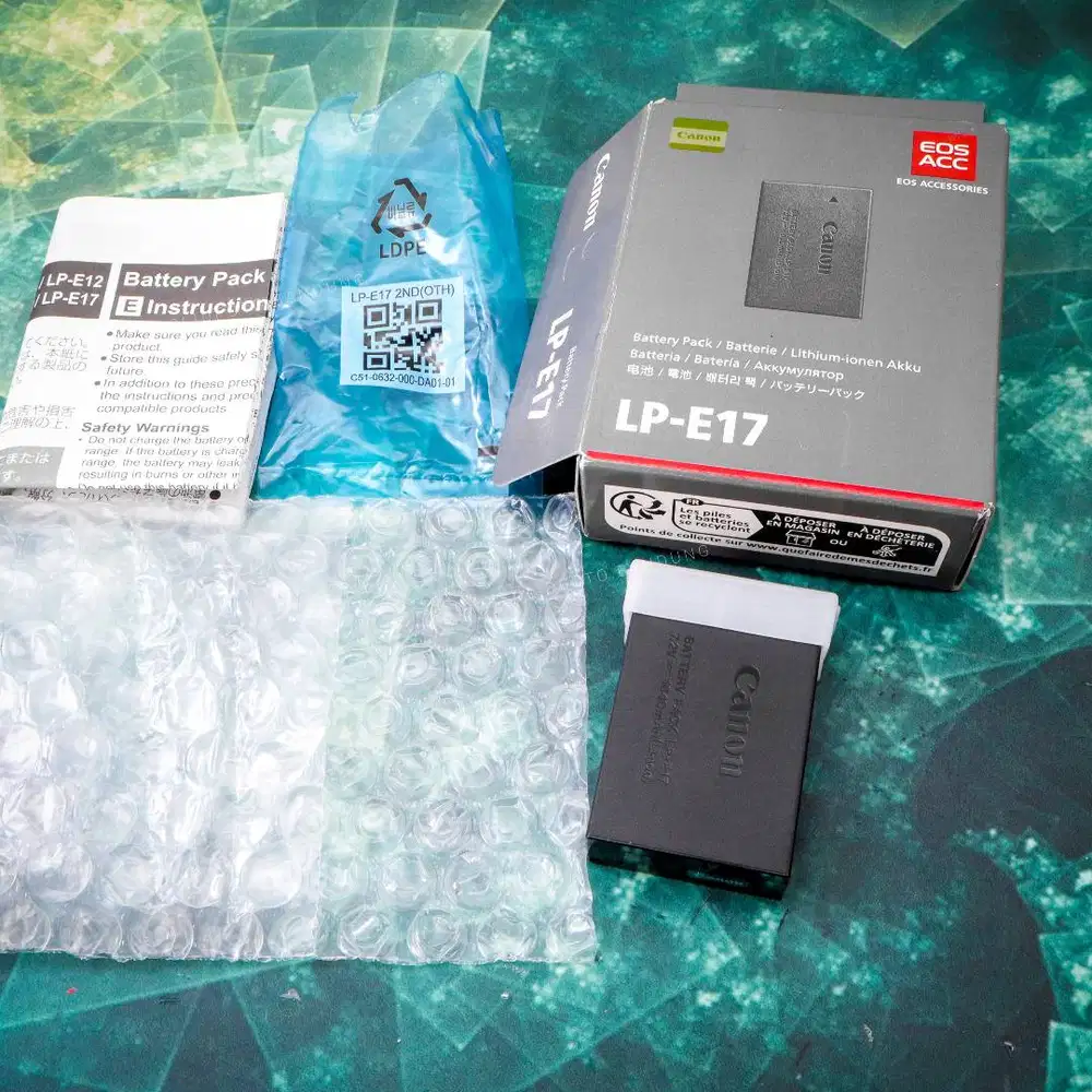 Batre Canon LP-E17. Fullset Like New. ORIGINAL 100%. baterai battery